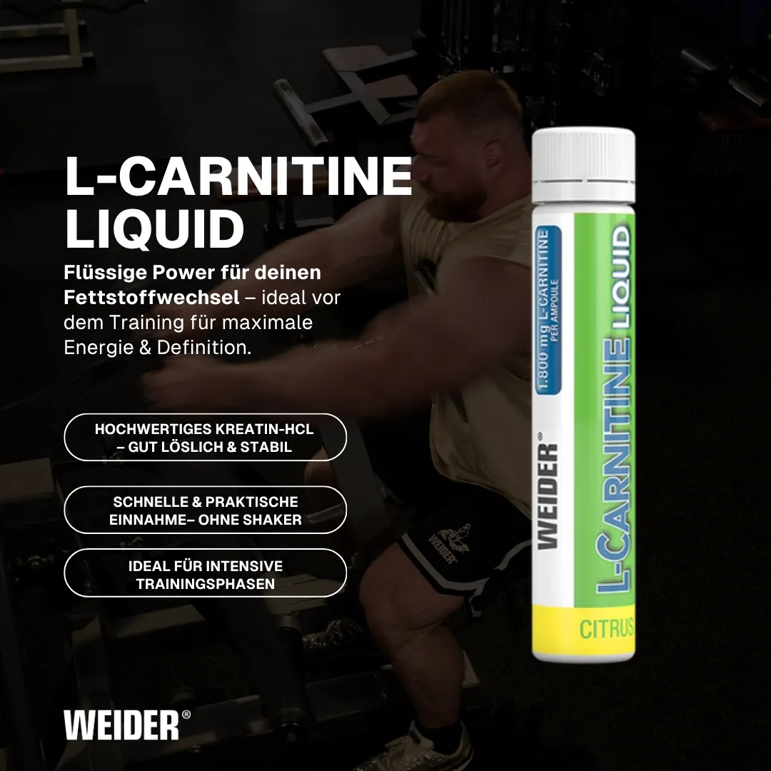 Weider L-Carnitine Liquid ampoules Citrus 20 x 25 ml Carnipure