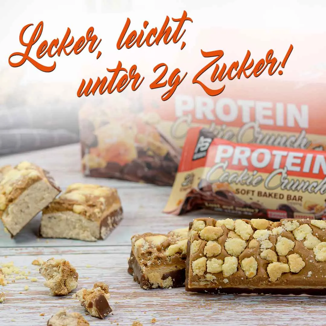 AllStars Protein Cookie Crunch Bar barre protéinée Brownie 18 pièces, peu sucrée