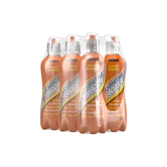 Weider L-Carnitine Water boisson 6 bouteilles orange sans sucre