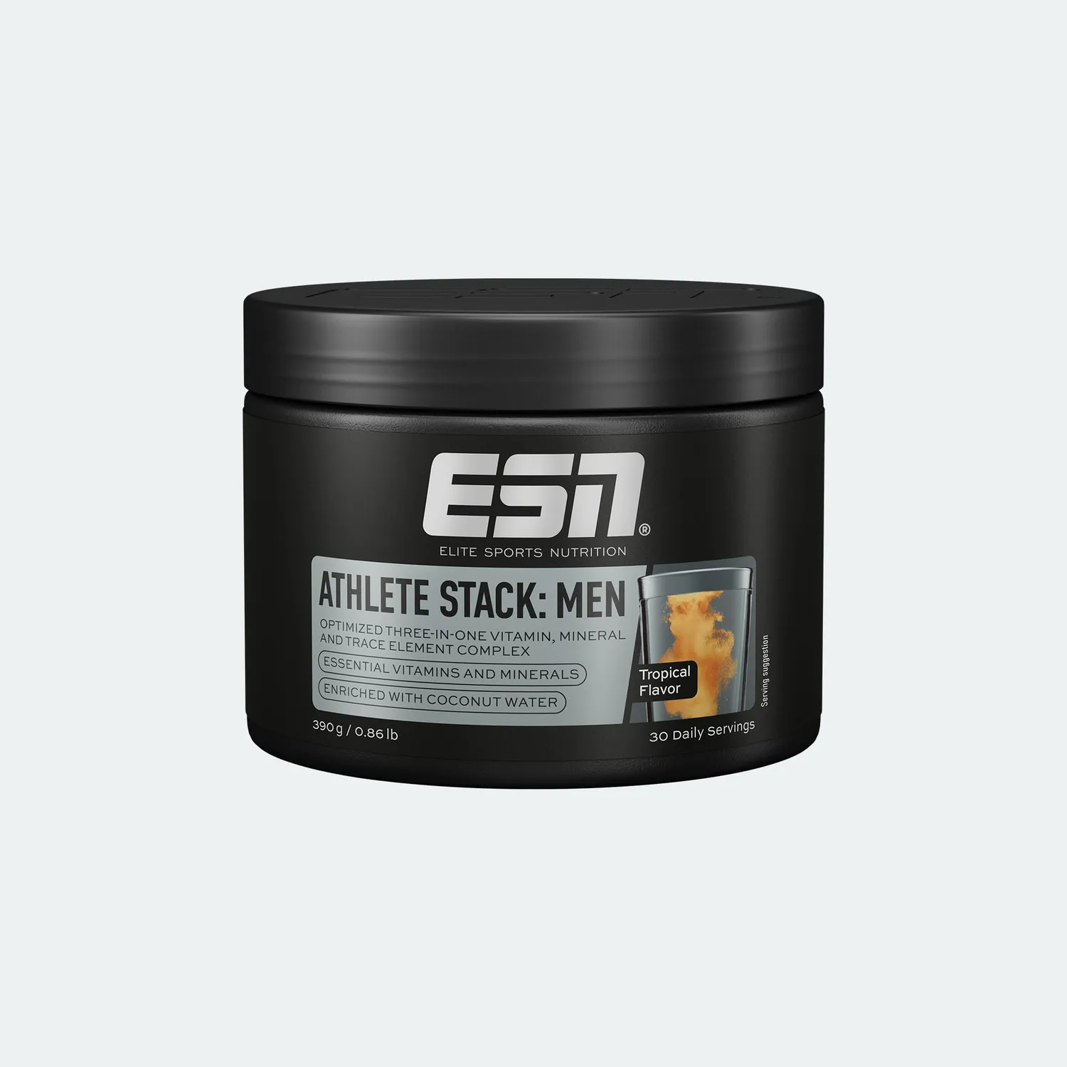 ESN Athlete Stack: Men Powder poudre 390 g Tropical vegan