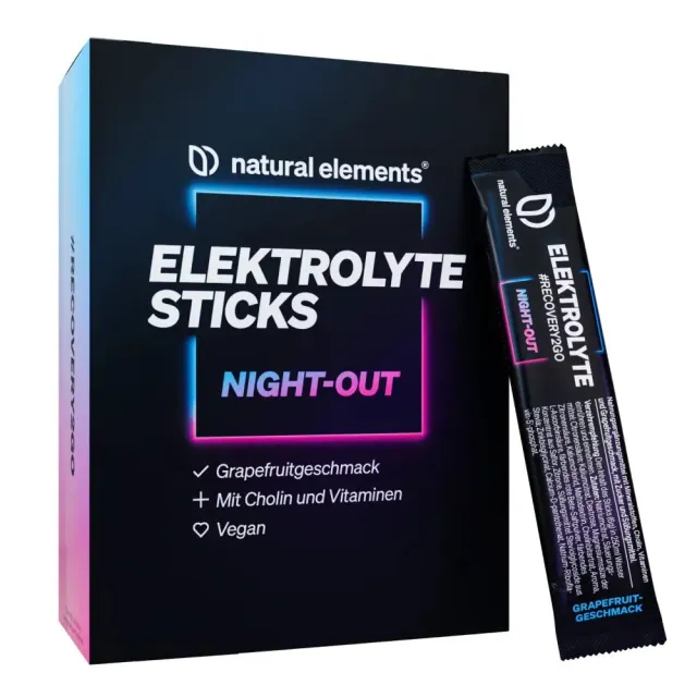 Natural Elements Elektrolyte Sticks Night-out sticks électrolytes pamplemousse 20 portions