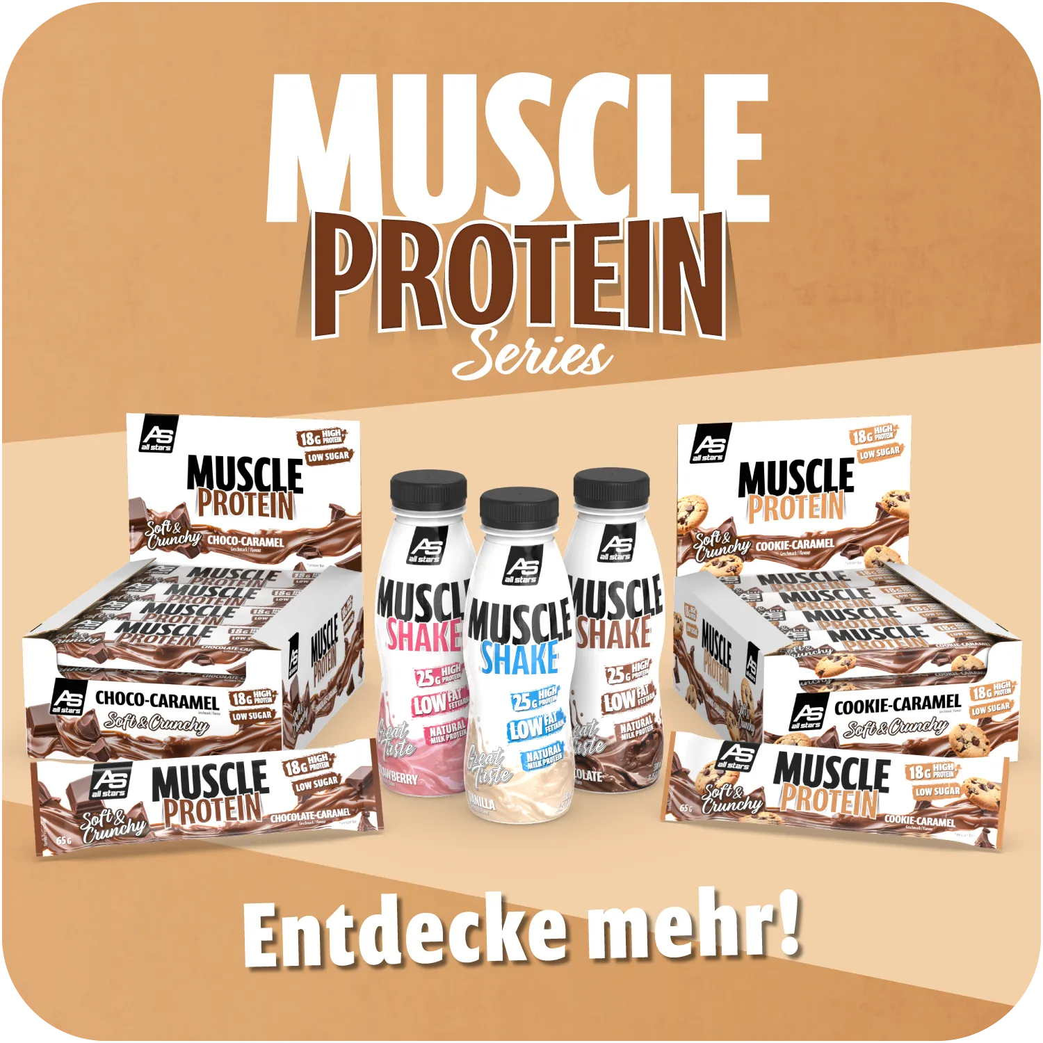 AllStars Muscle Protein Bar barre protéinée Chocolate Caramel 1 barre