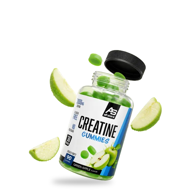 AllStars Creatine Gummies gummies créatine pomme verte 90 pièces