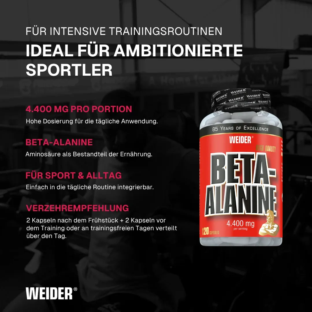 Weider Beta Alanine Caps gélules bêta-alanine 120 capsules