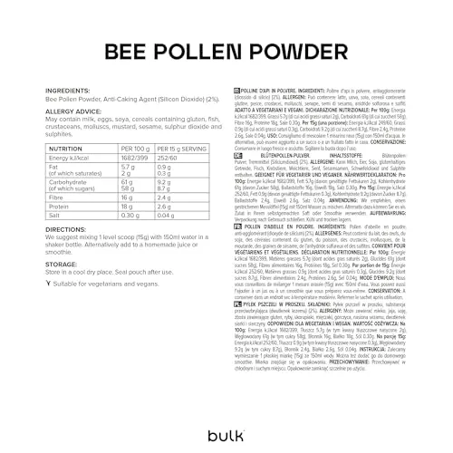 BULK Pollen d’Abeille en Poudre 500 g récolte éthique