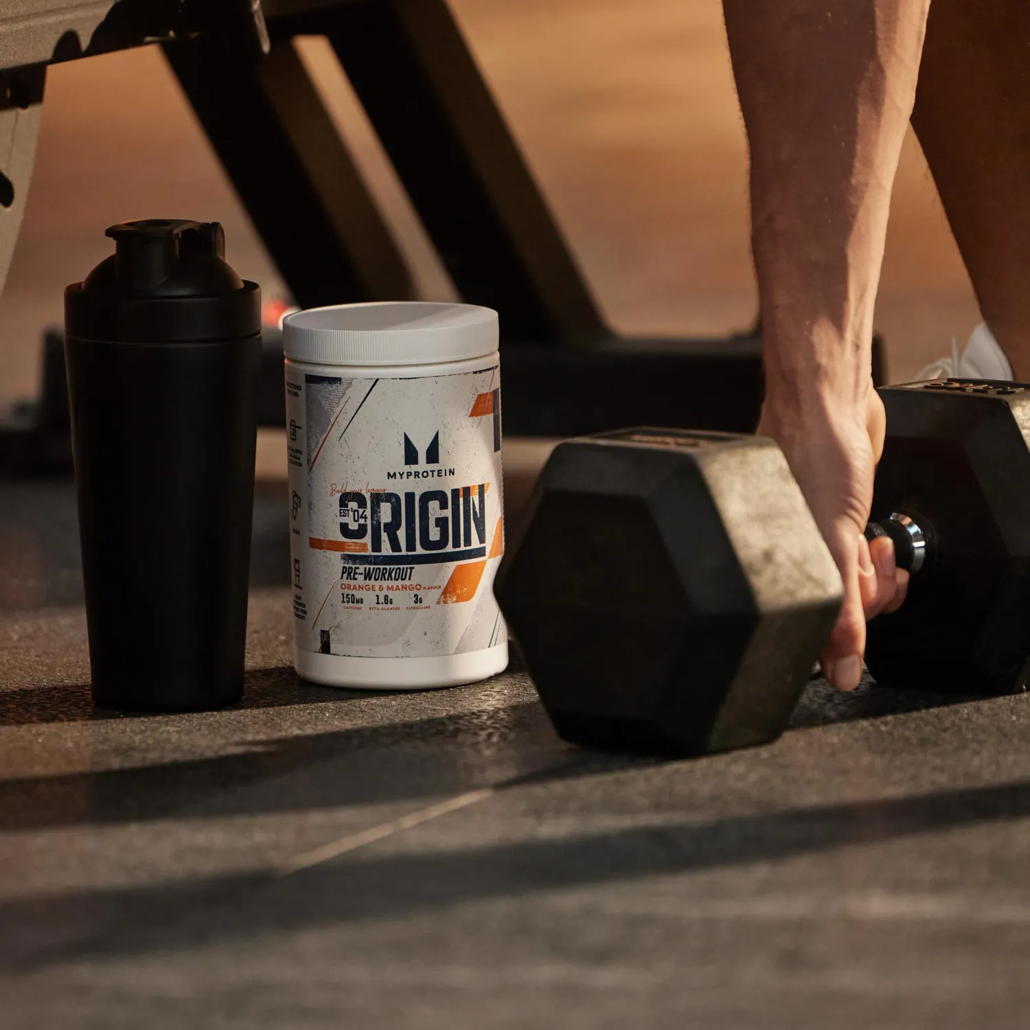 Myprotein Origin Pre-Workout Power pré-entraînement orange mangue 600 g
