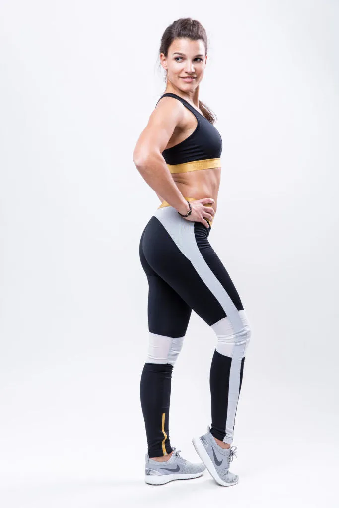 AllStars Squat Queen brassière de sport noir blanc taille M