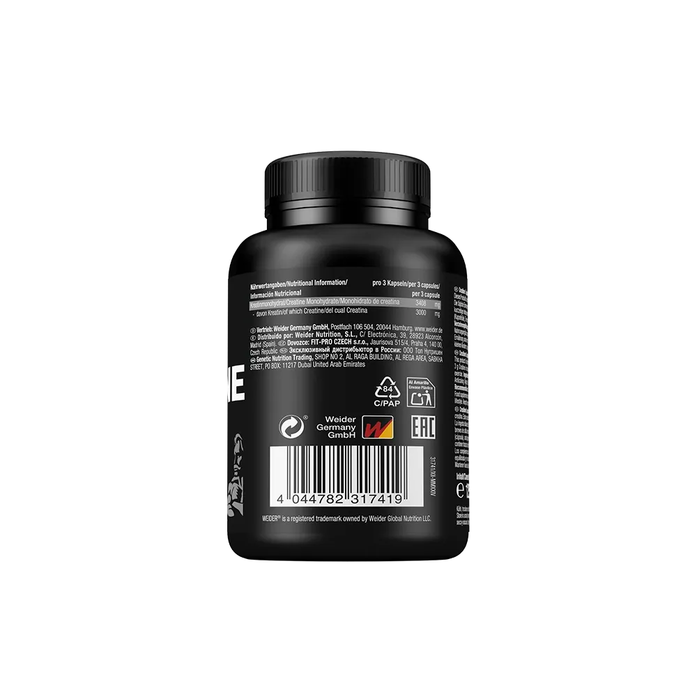 Weider Pure Creatine Caps gélules 100 capsules Creapure