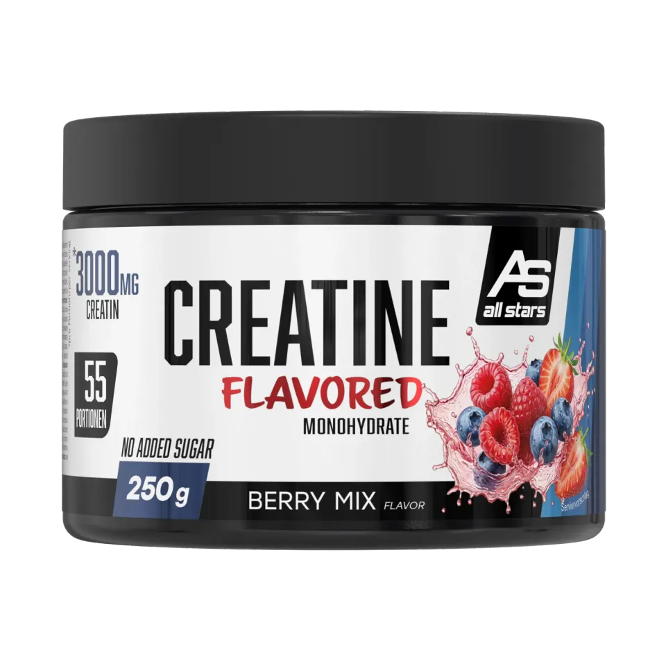AllStars Creatine Flavored poudre Green Apple 250 g avec B12