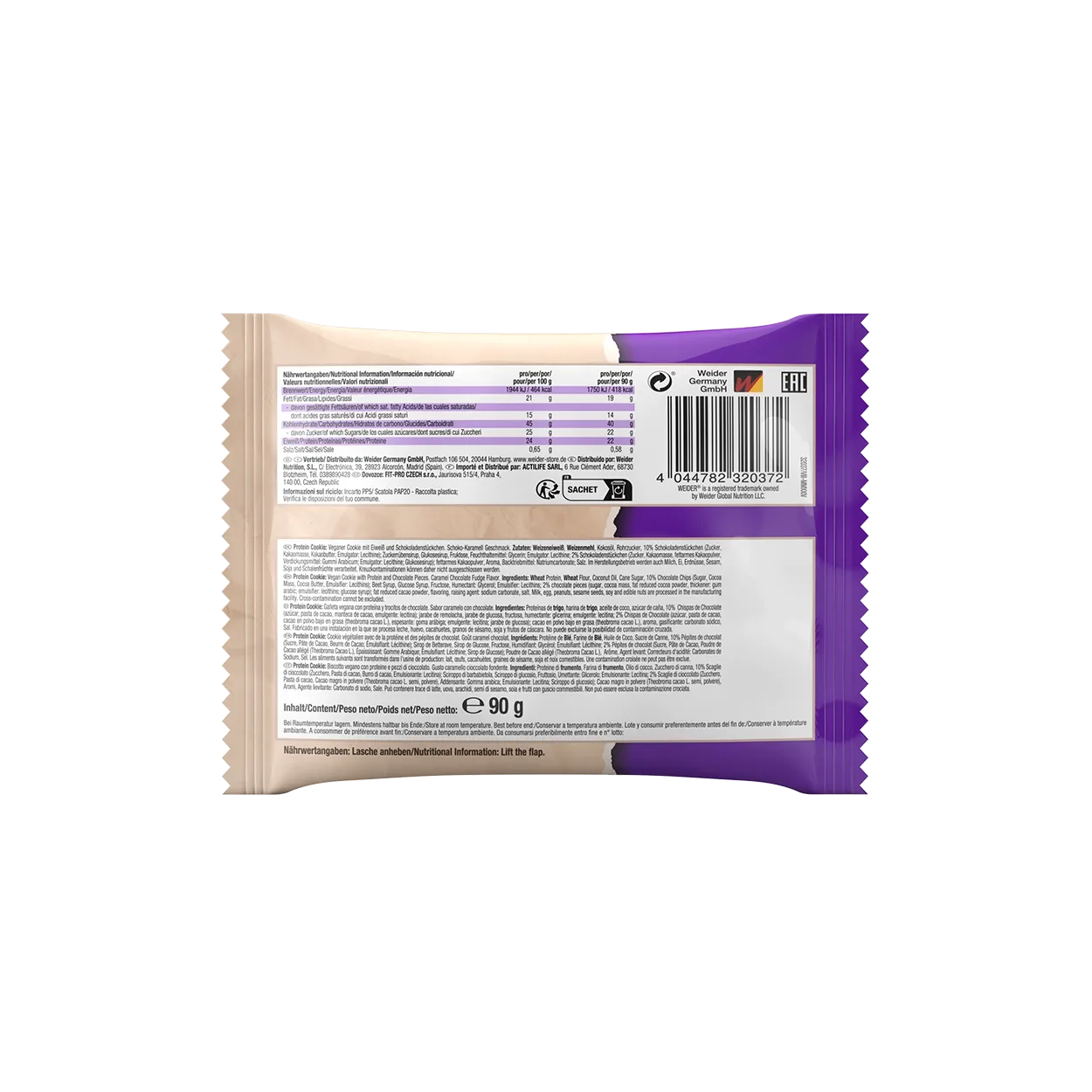 Weider Protein Cookies vegan cookies protéinés 12 pièces Double Choc