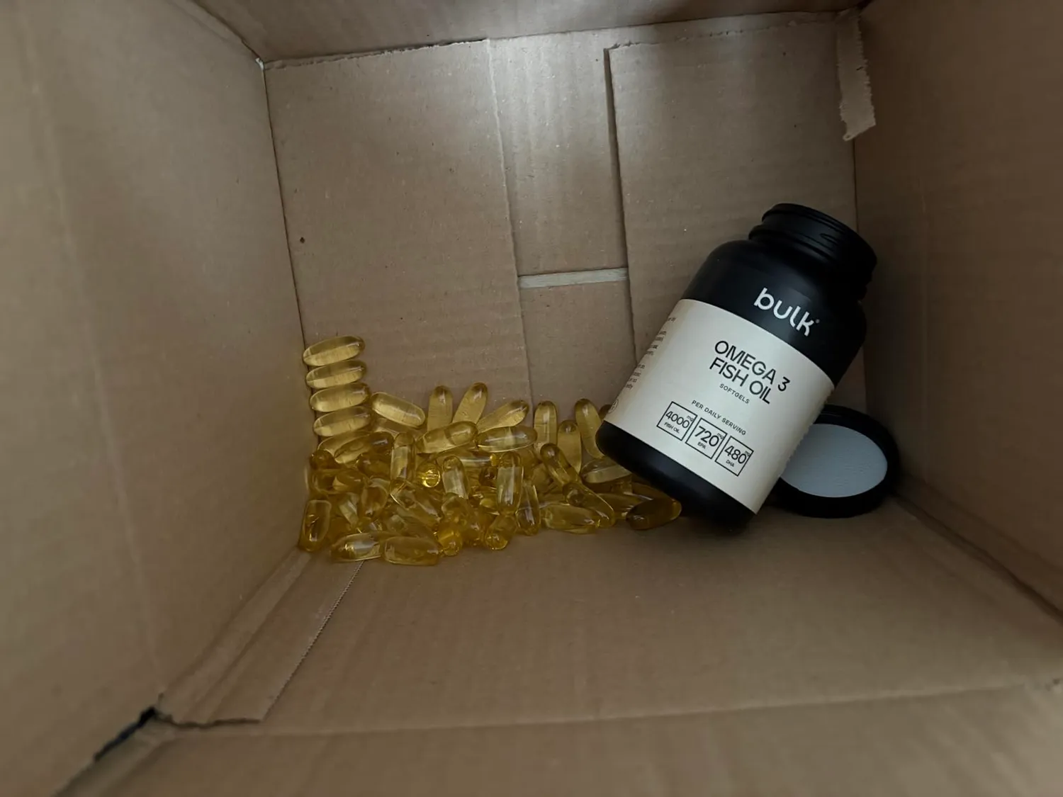 BULK Oméga 3 1000 mg gélules 90 unités EPA DHA