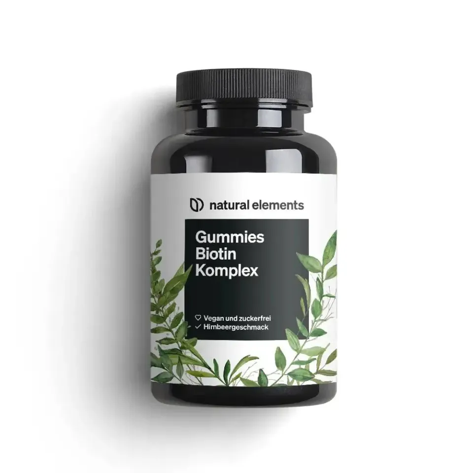 Natural Elements Gummies Biotin Komplex gummies 120 framboise sans sucre