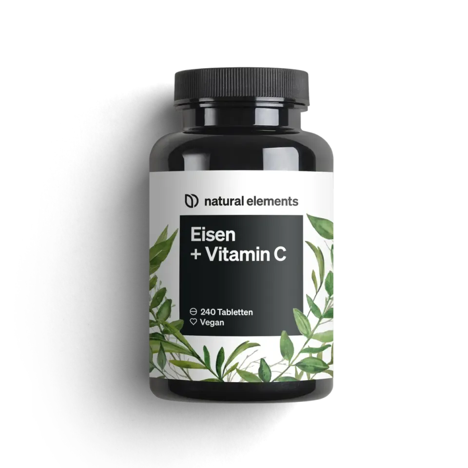 Natural Elements Fer avec vitamine C comprimés 240, bisglycinate