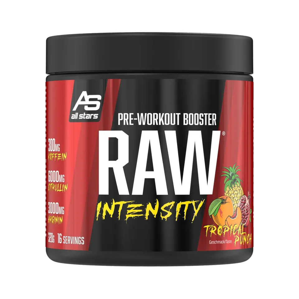 AllStars Platinum Series Raw Intensity Pre Workout Booster poudre Berry Blast