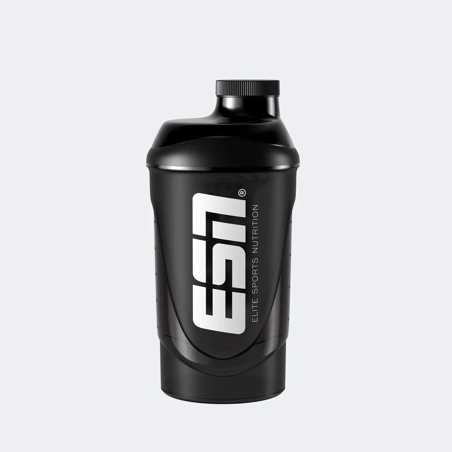 ESN Shaker shaker 600 ml noir transparent gradué