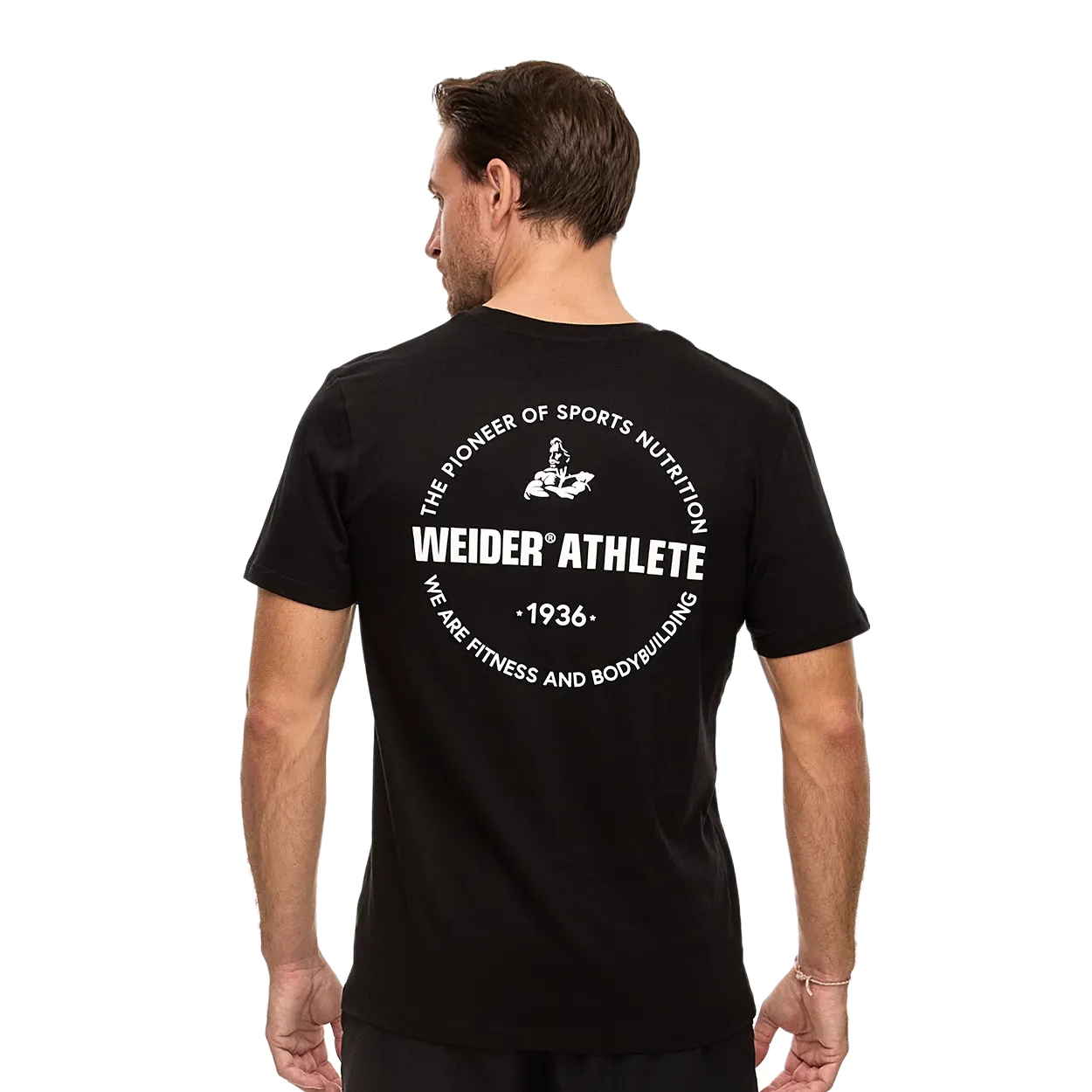 Weider Pioneer Black t-shirt noir unisexe coton