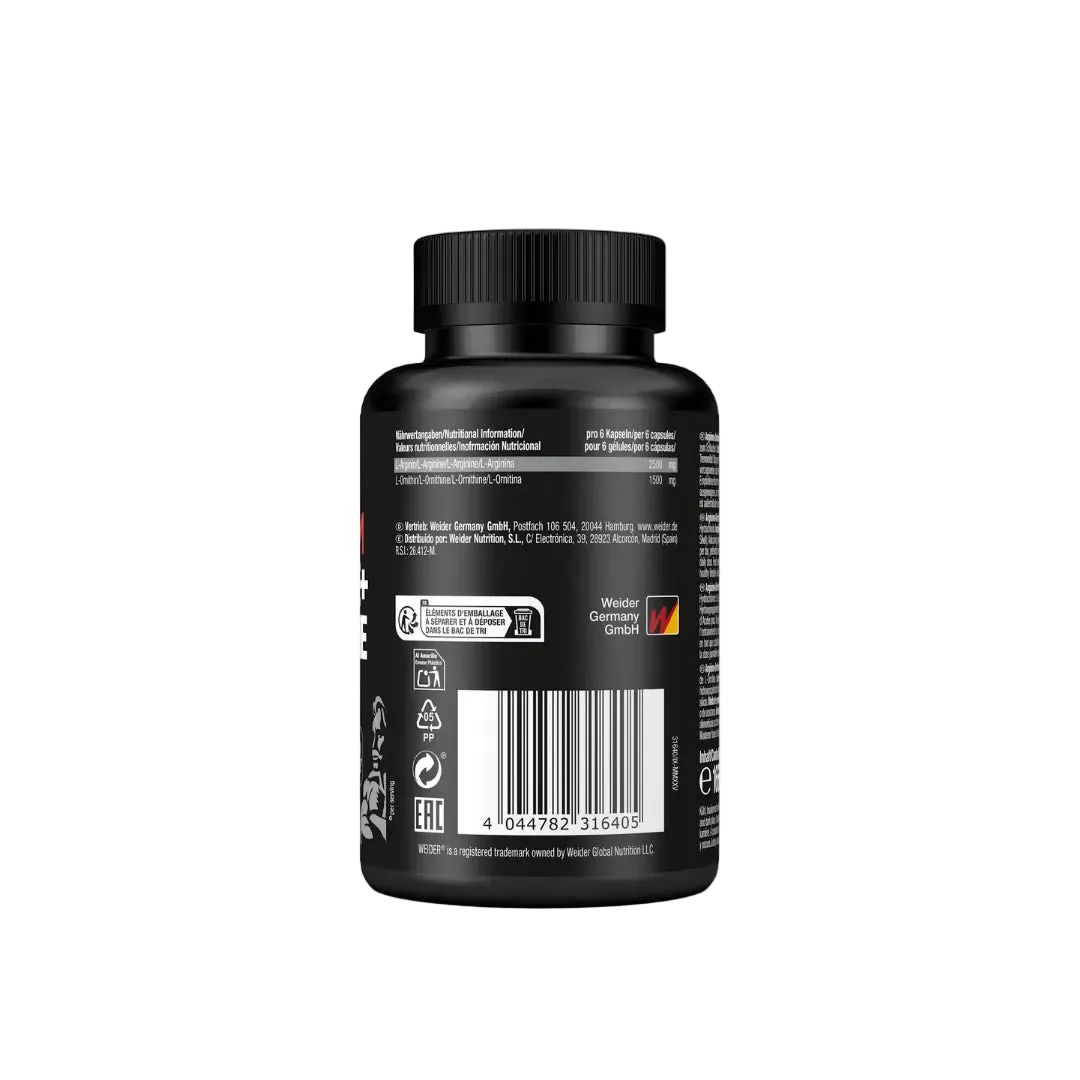 Weider Arginine + Ornithine 4000 gélules 180 gélules