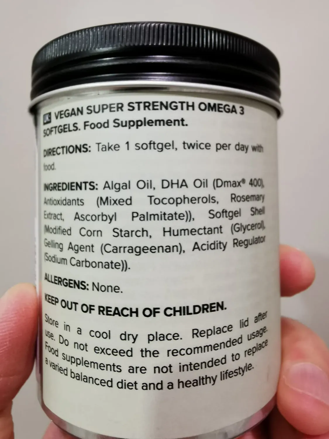 Bulk Omega 3 végétalien gélules huile d’algues DHA EPA
