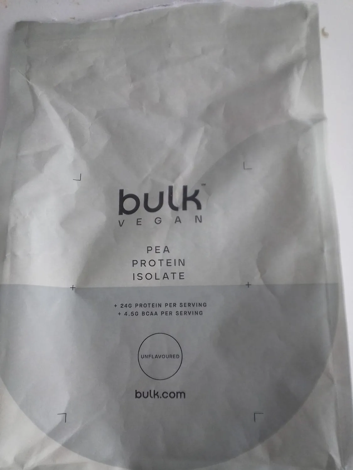 BULK Isolat de protéine de pois en poudre nature 1 kg vegan