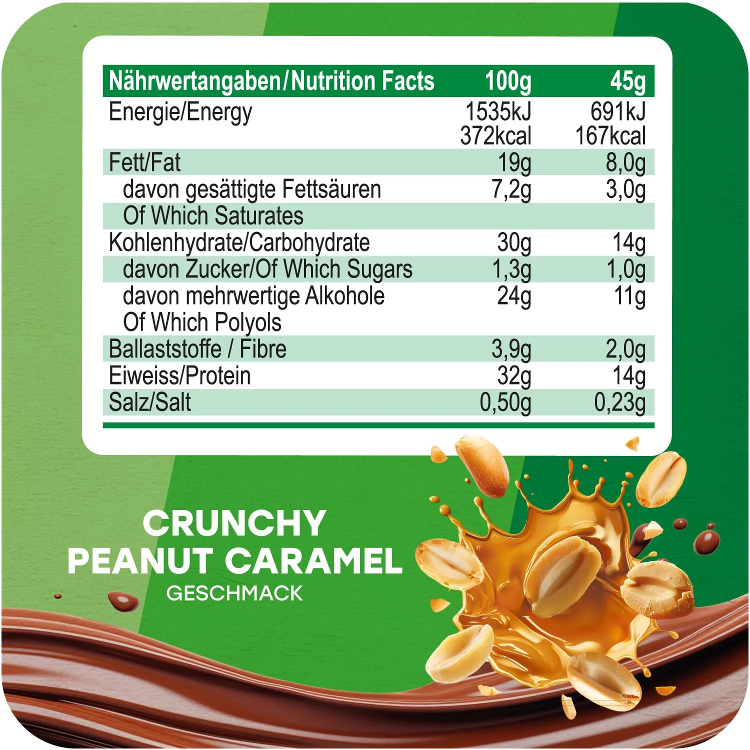 AllStars Vegan Protein Riegel barre protéinée Peanut-Caramel 1 barre végétale