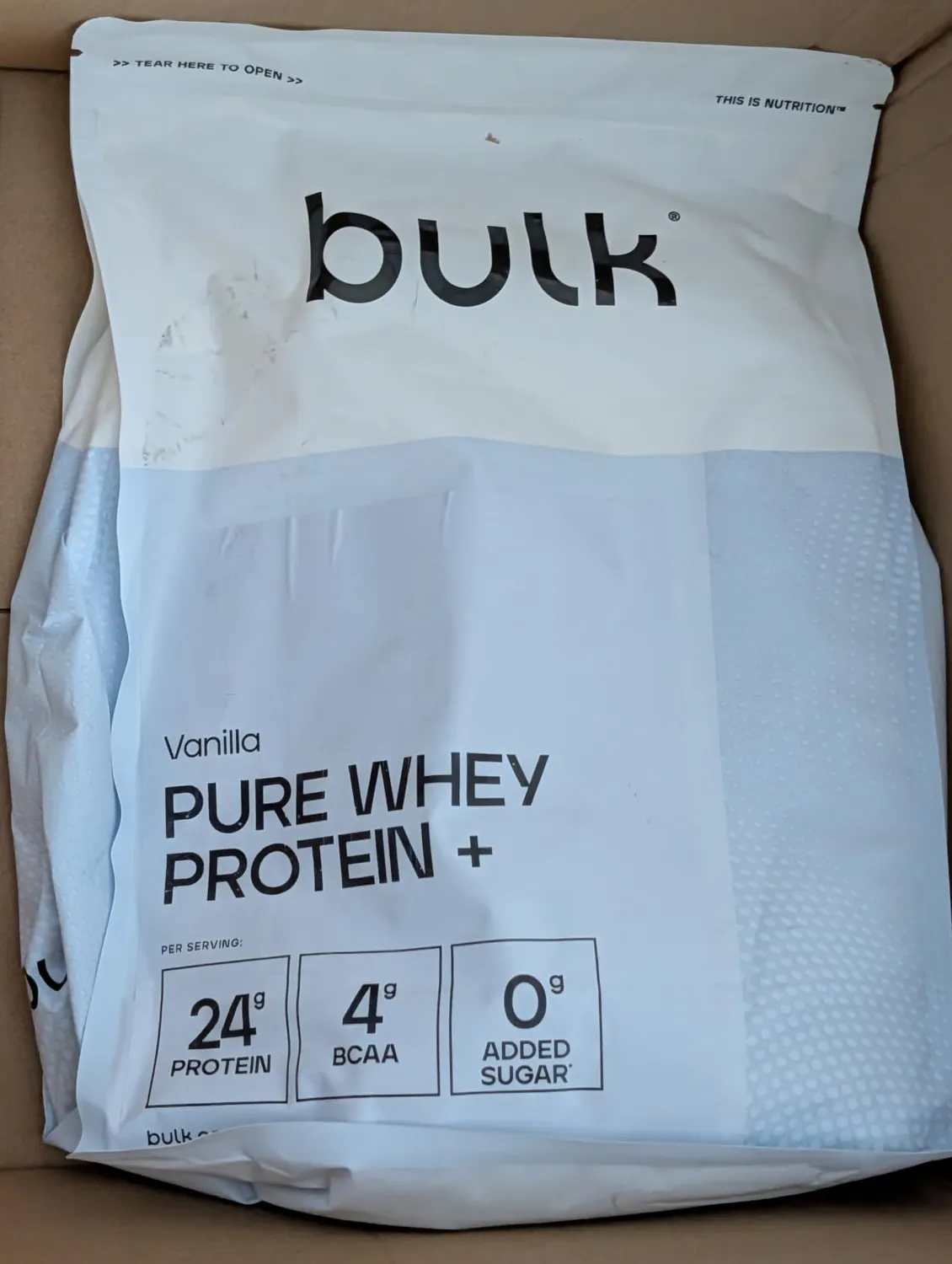 BULK Pure Whey Protein + Collagène poudre vanille 900 g 14 g collagène