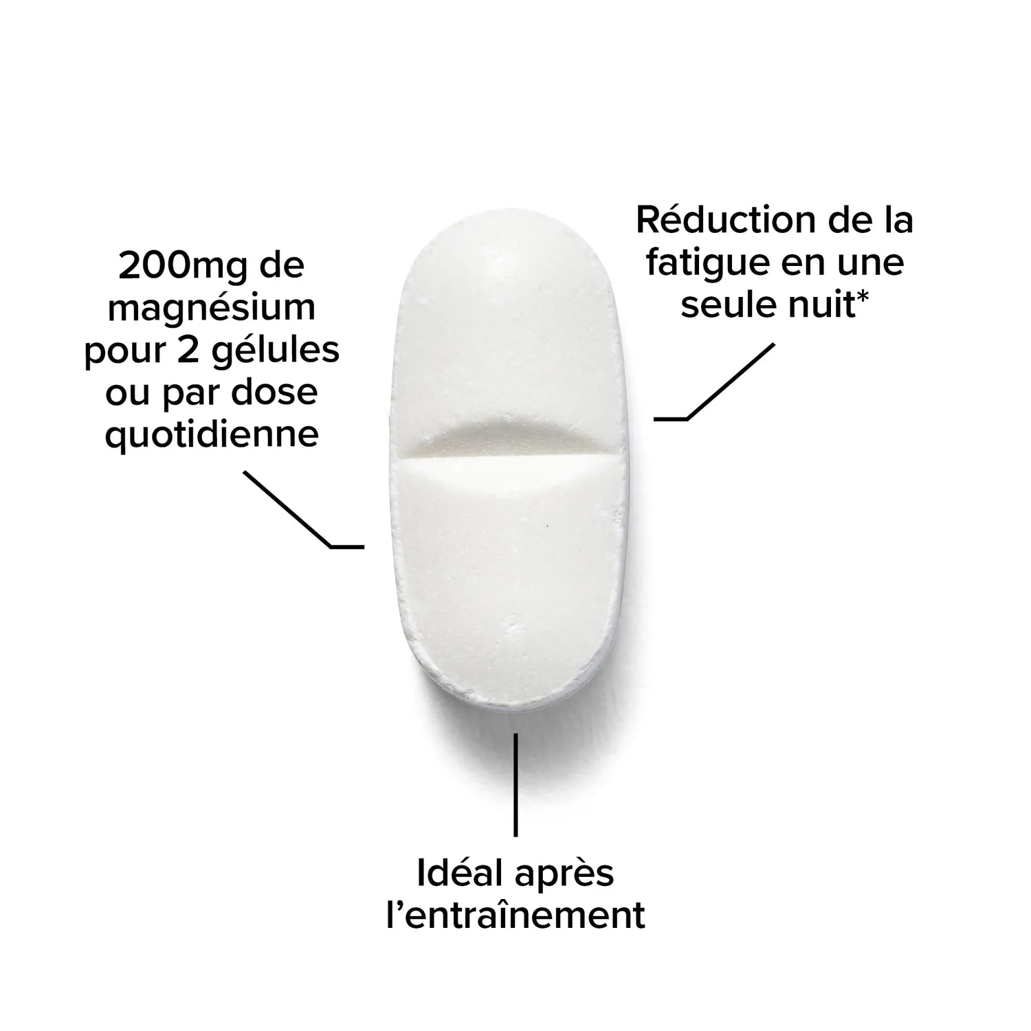 BULK Bisglycinate de magnésium comprimés 500 mg 60 haute biodisponibilité