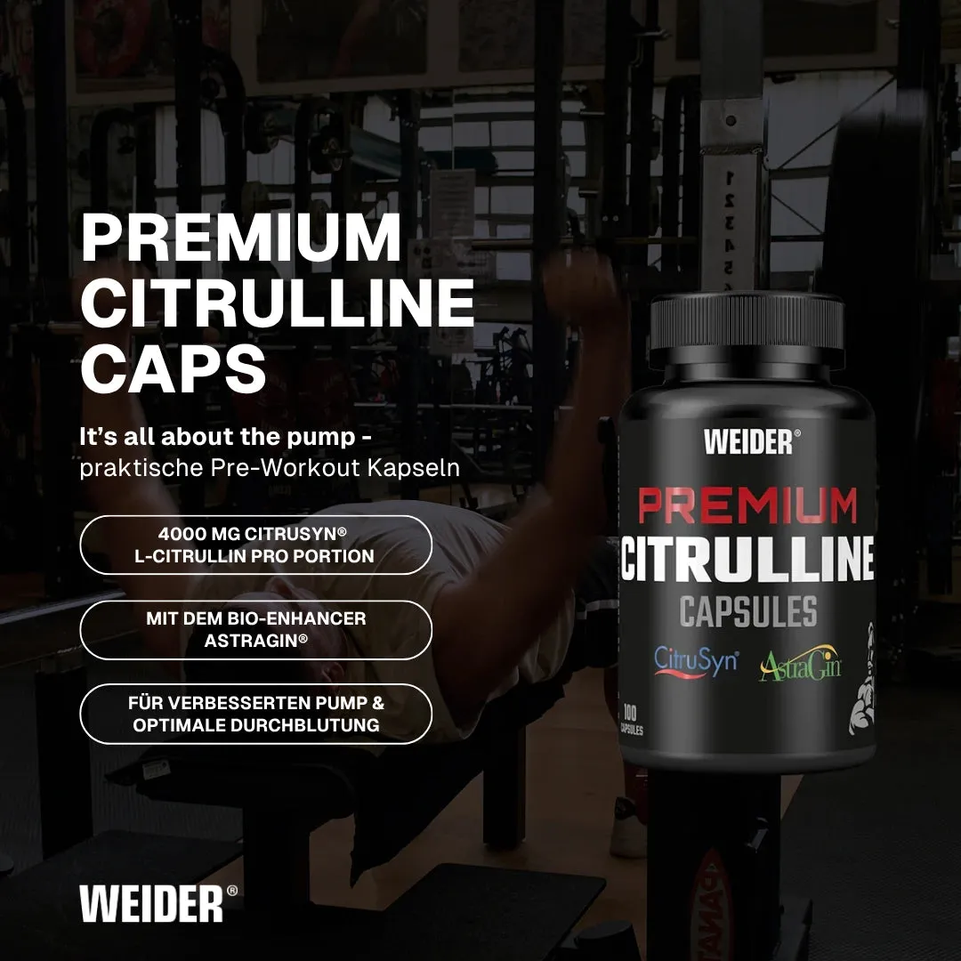 Weider Premium Citrulline Caps capsules pré-entraînement