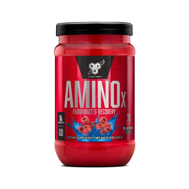 BSN AMINOx BCAA framboise bleue 30 doses sans stimulant