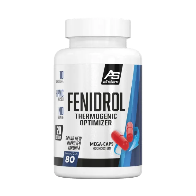 AllStars Fenidrol gélules 80 capsules caféine