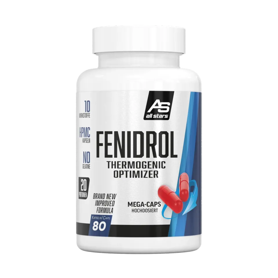 AllStars Fenidrol gélules 80 capsules caféine