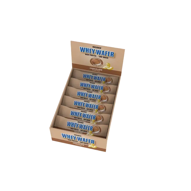 Weider Whey Wafer gaufrette protéinée boîte de 12 chocolat