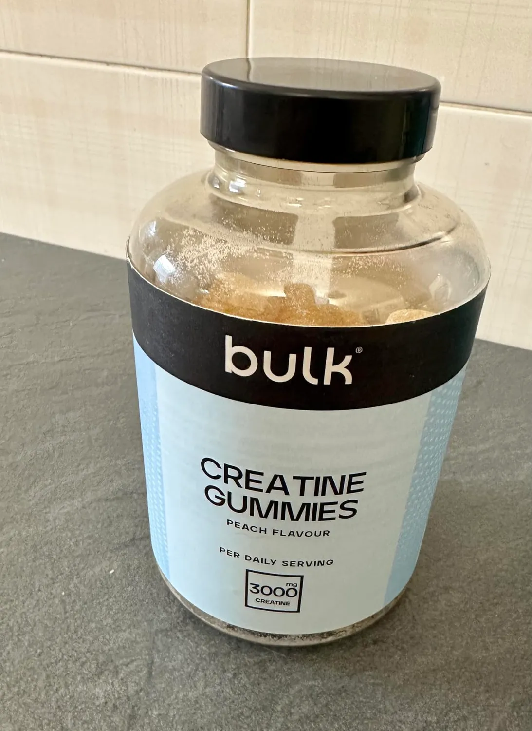 Bulk Gummies créatine pêche 60 gommes 1 g