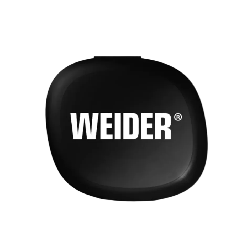 Weider Pillendose pilulier noir compartiments compact