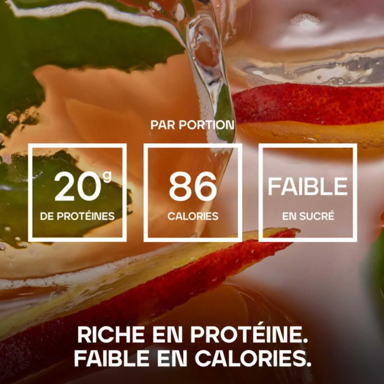 BULK Clear Whey Isolate protéine pêche thé glacé 500 g faible en sucre