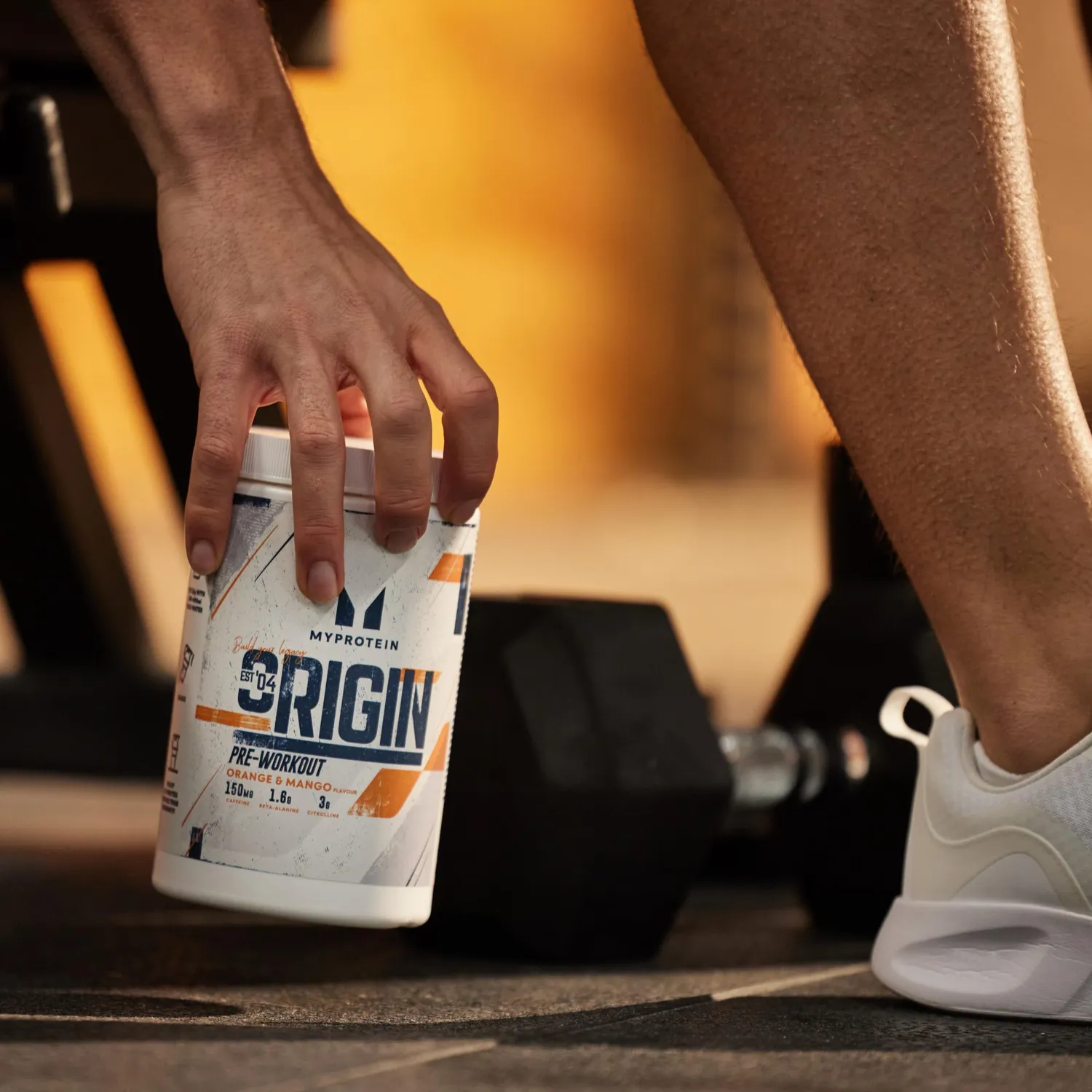 Myprotein Origin Pre-Workout Power pré-entraînement orange mangue 600 g
