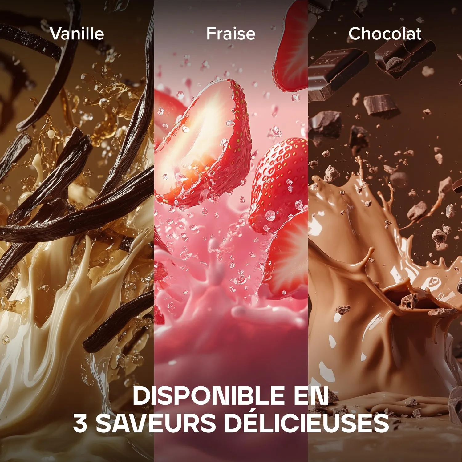 BULK Caséine Micellaire protéine fraise 500 g assimilation lente
