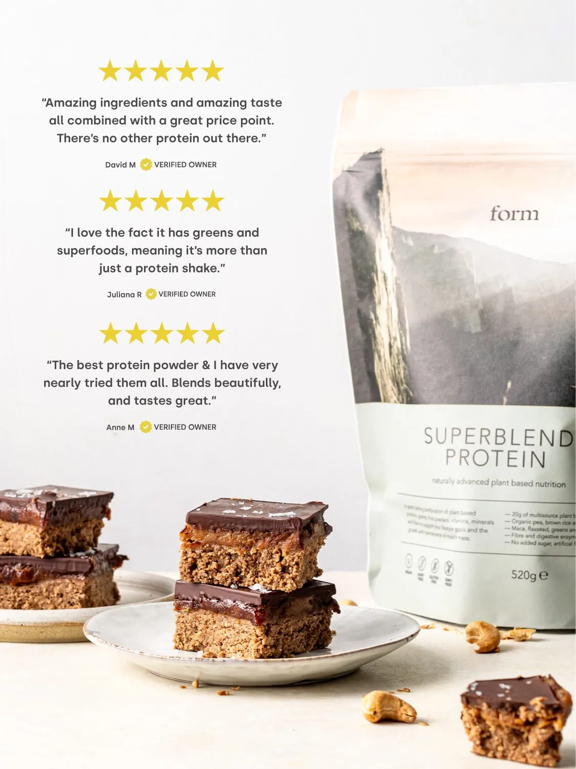 FORM NUTRITION Superblend Protein poudre protéinée vegan 20 g greens