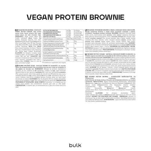 BULK Brownie Protéiné Vegan Beurre de Cacahuète 60 g