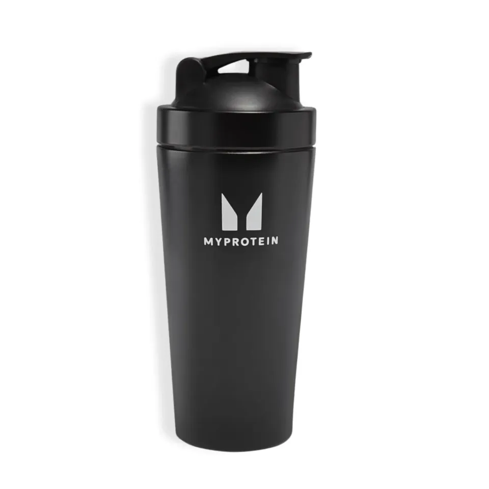 Myprotein shaker en métal noir 750 ml recyclé