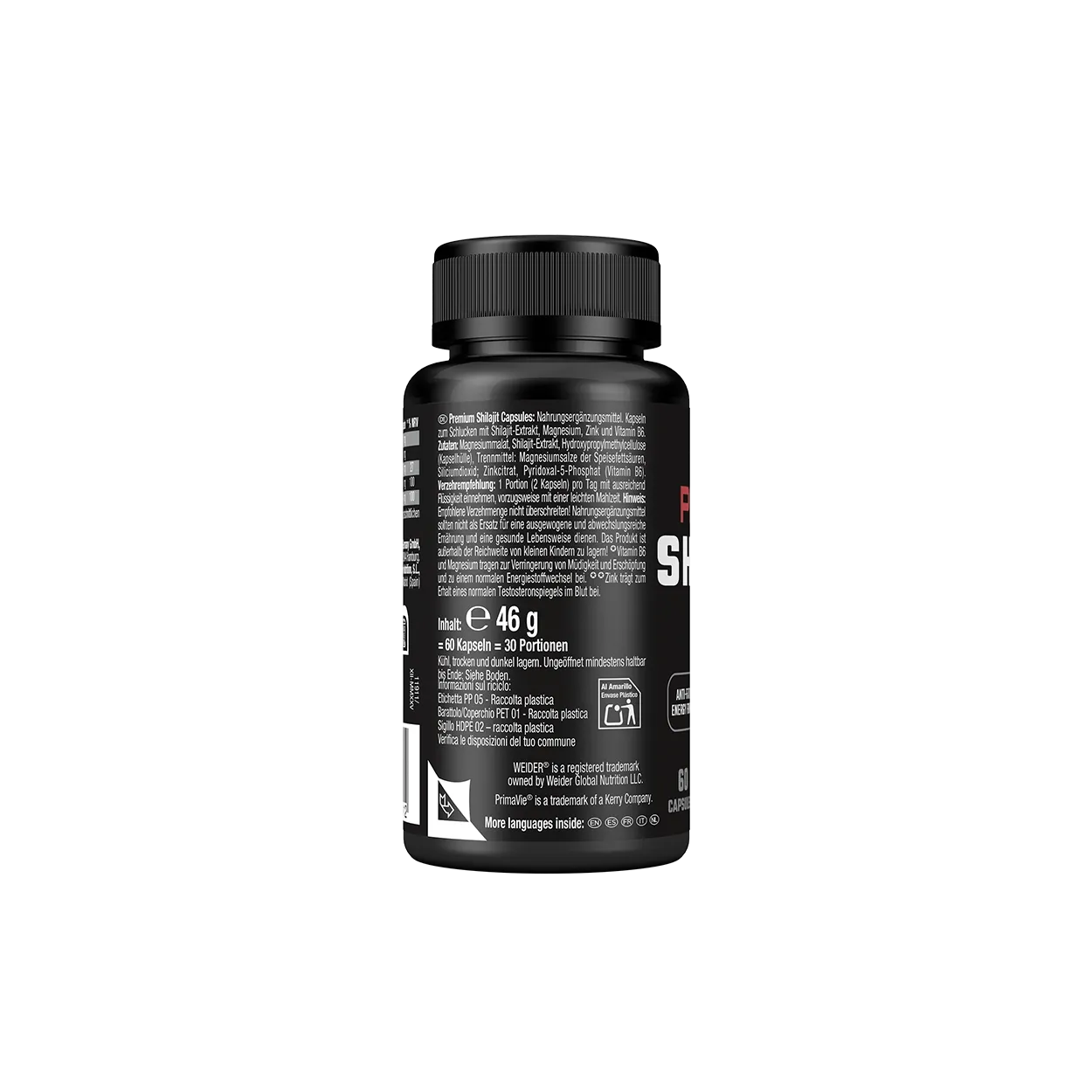 Weider Premium Shilajit gélules PrimaVie