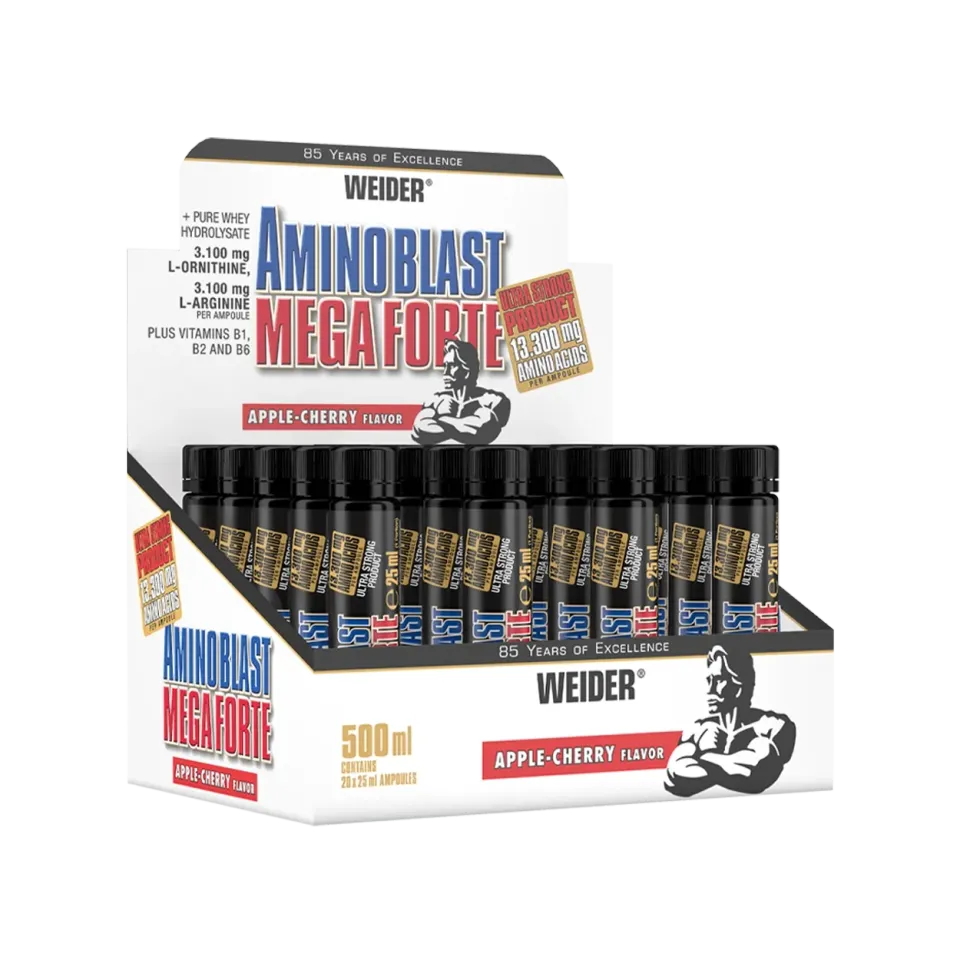 Weider Amino Blast Mega Forte ampoules pomme-cerise 20 x 25 ml