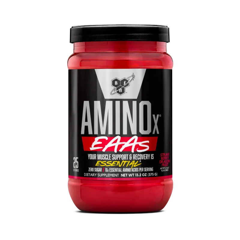 BSN AminoX EAAs acides aminés Fraise Dragon 25 doses