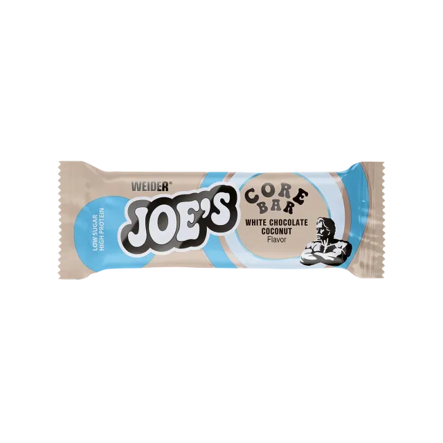Weider Joe's Core Protein Bar barre protéinée White Chocolate Coconut