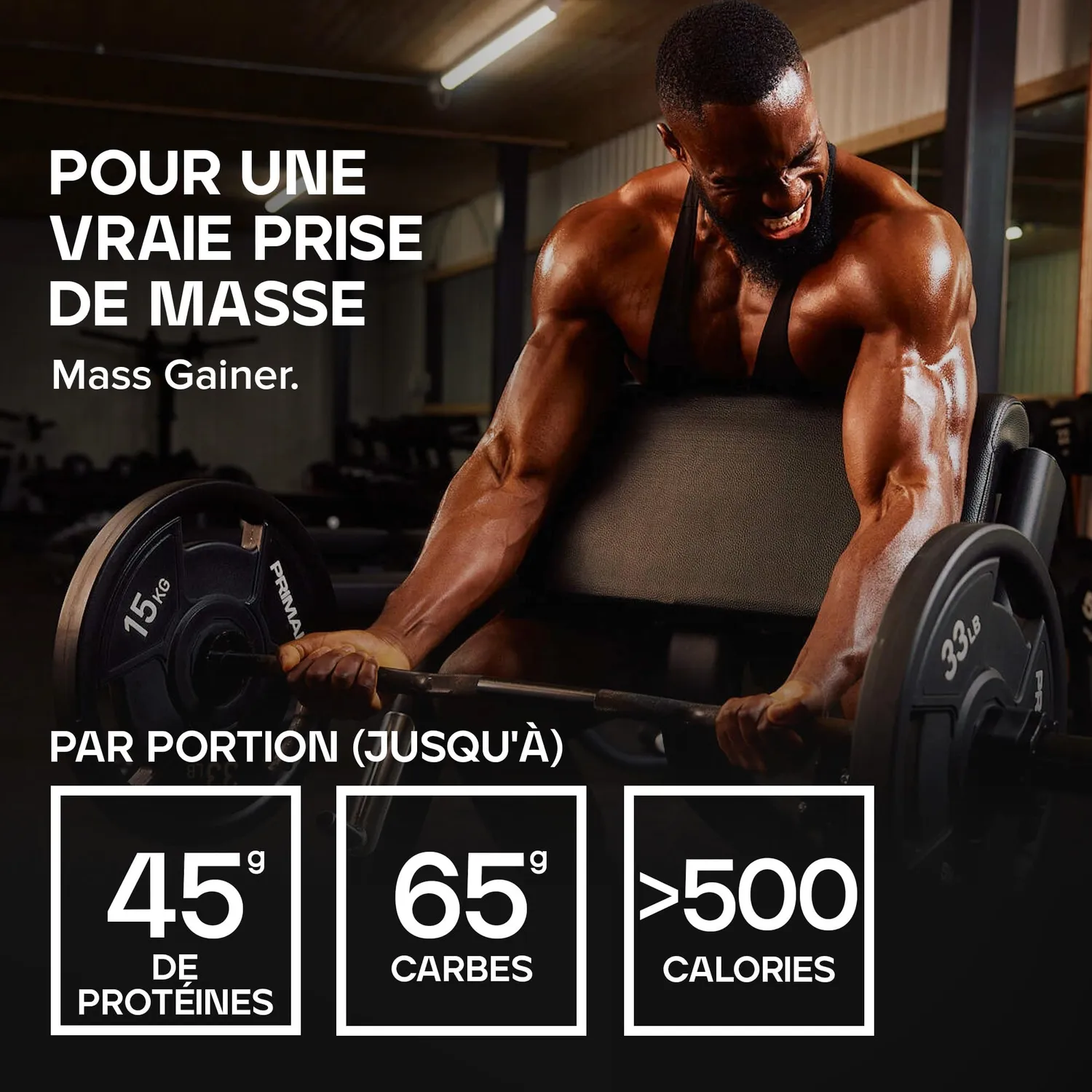 BULK Complete Mass Gainer poudre 2,5 kg lait aux céréales à la cannelle