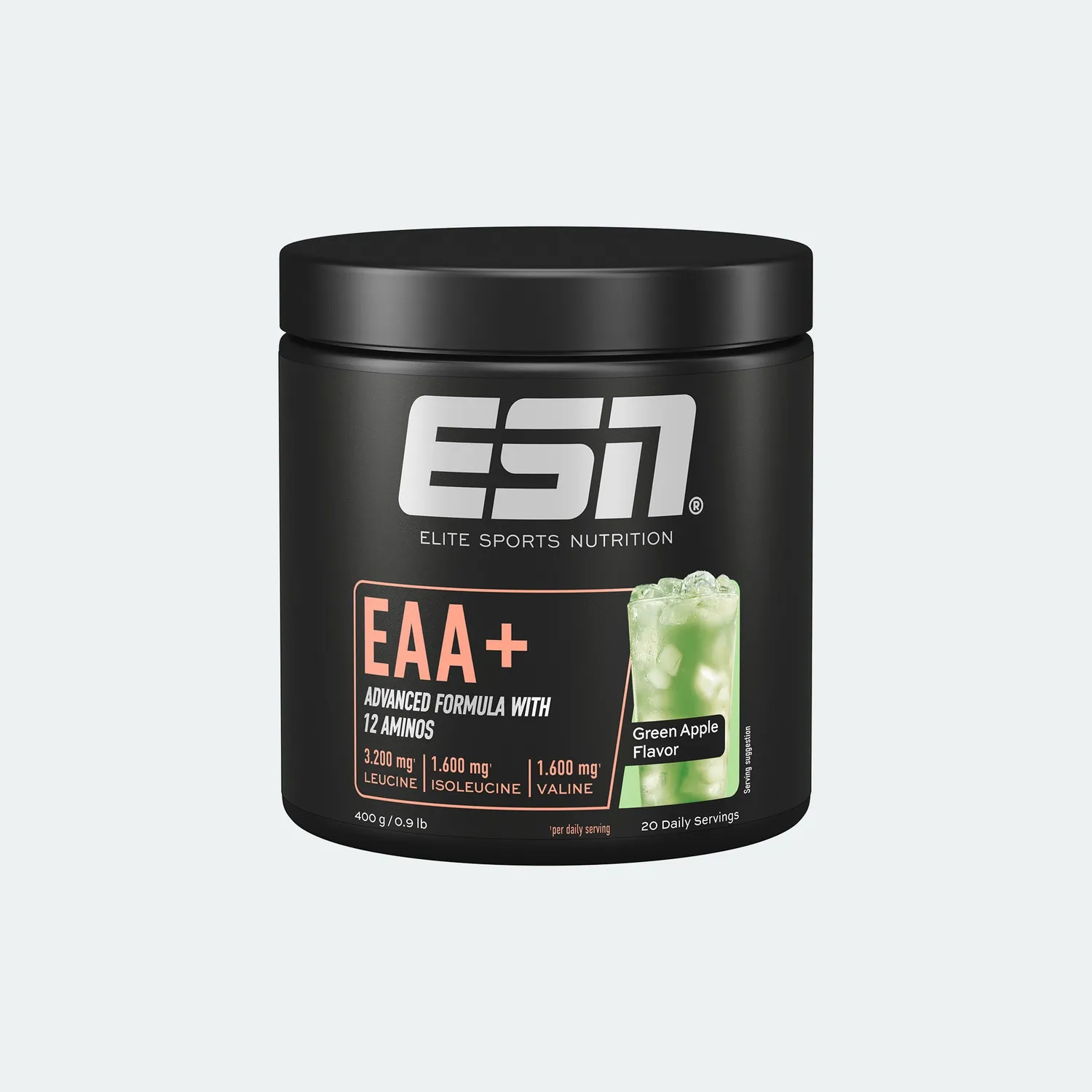 ESN EAA+ poudre Lemon Iced Tea 400 g 12 acides aminés