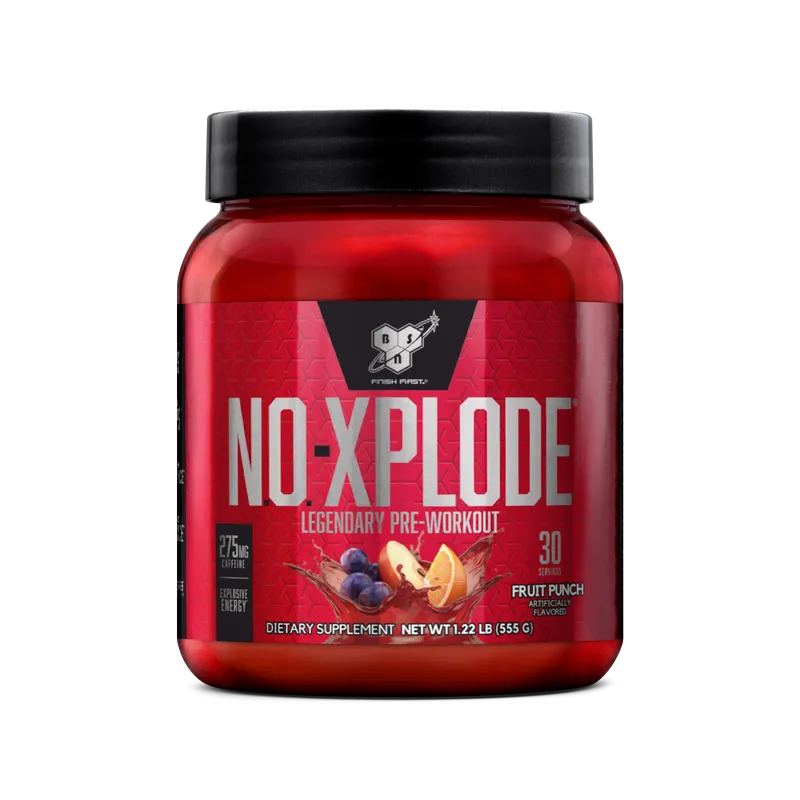 BSN N.O.-Xplode pré-workout framboise bleue 30 doses énergie