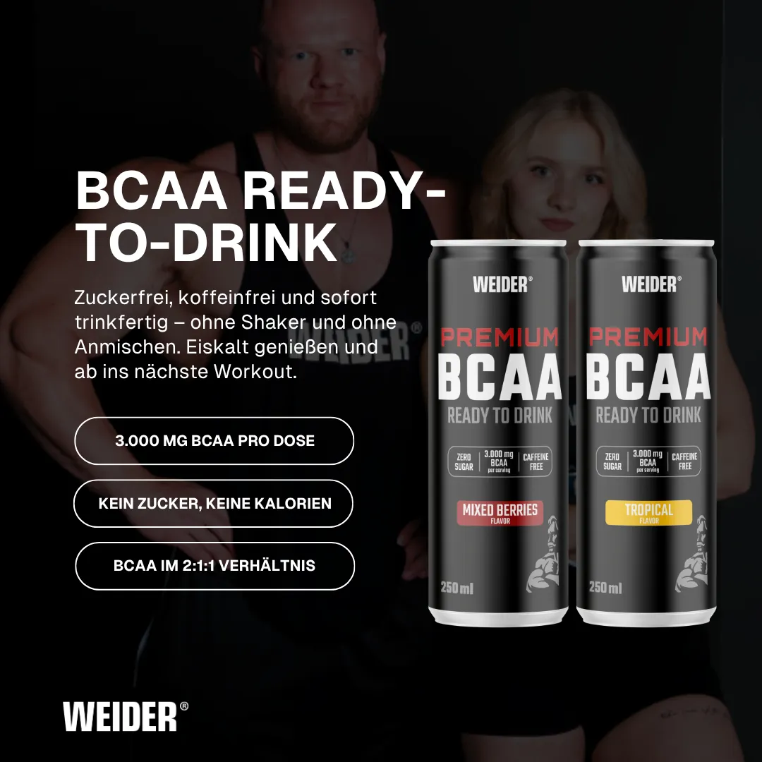 Weider BCAA RTD boisson canette Mixed Berries 3000mg