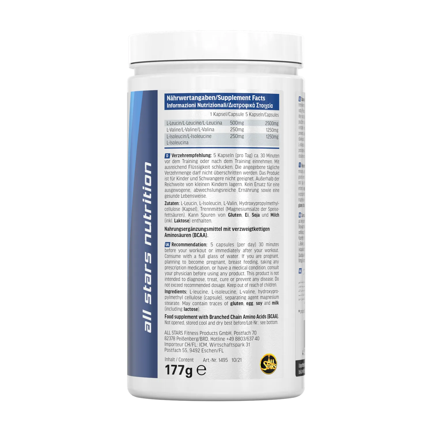 AllStars BCAA Mega Caps gélules 150 capsules