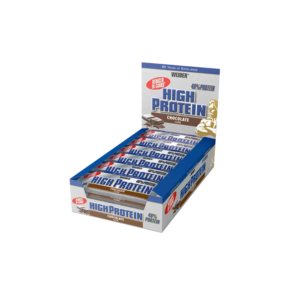 Weider 40% Protein Bar barres chocolat x24