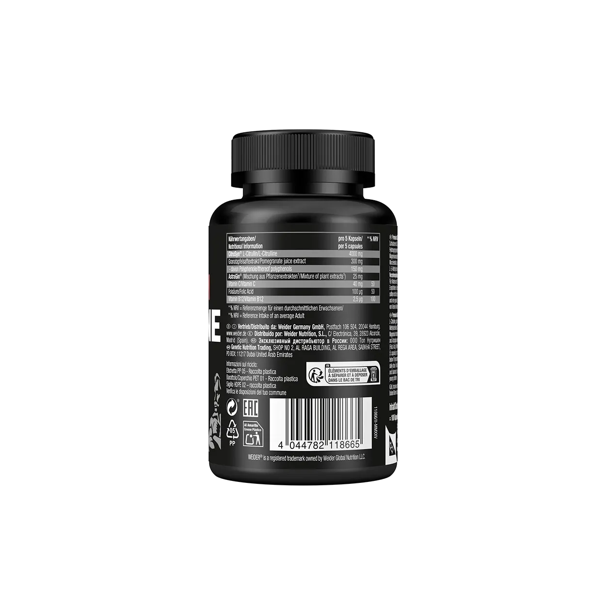 Weider Premium Citrulline Caps capsules pré-entraînement